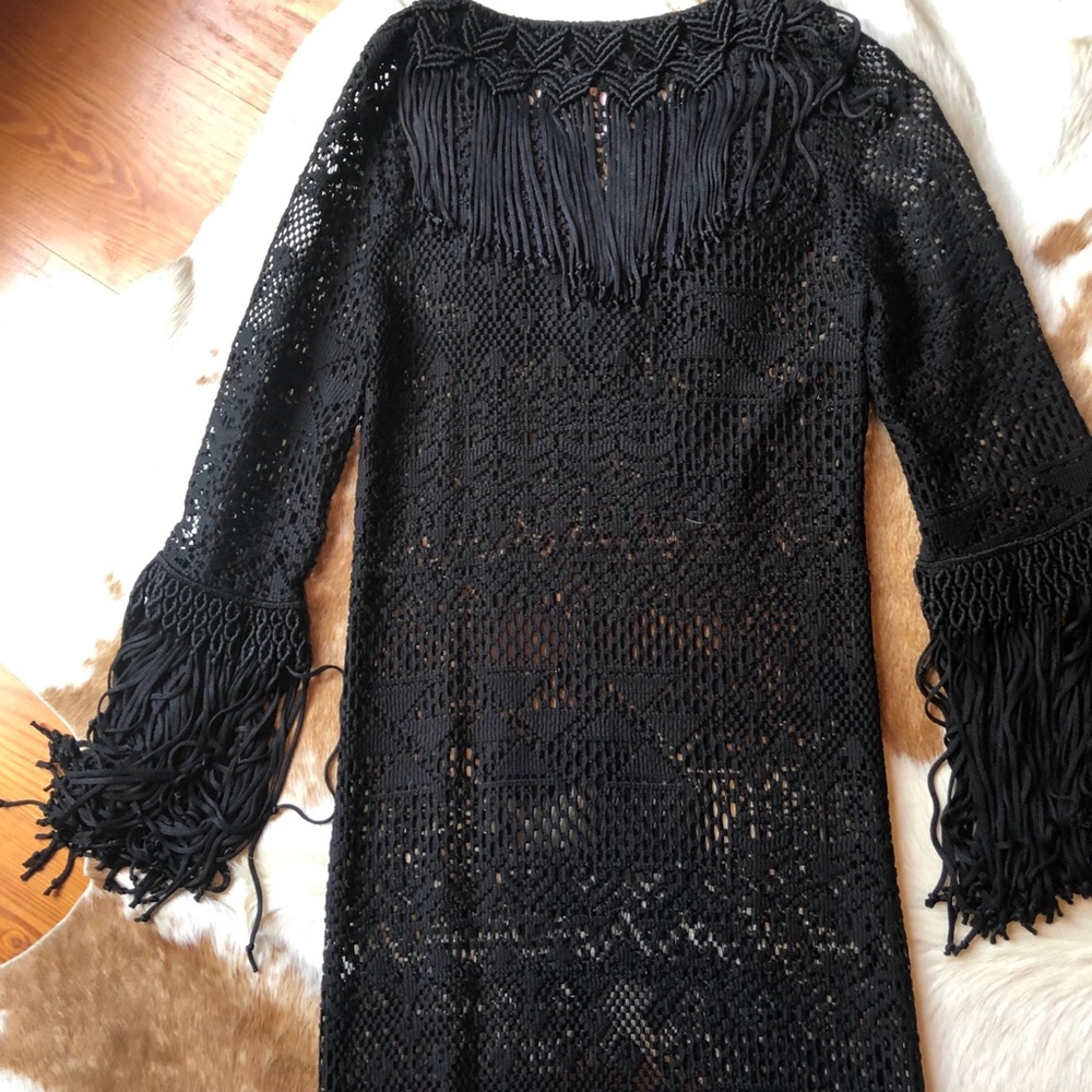 Calypso Macrame Maxi Dress - Picture 2 of 7
